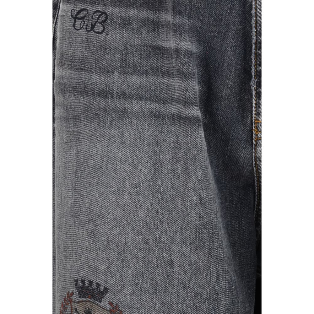 Balenciaga Graue Jeans aus Baumwolle im Relaxed Fit-3