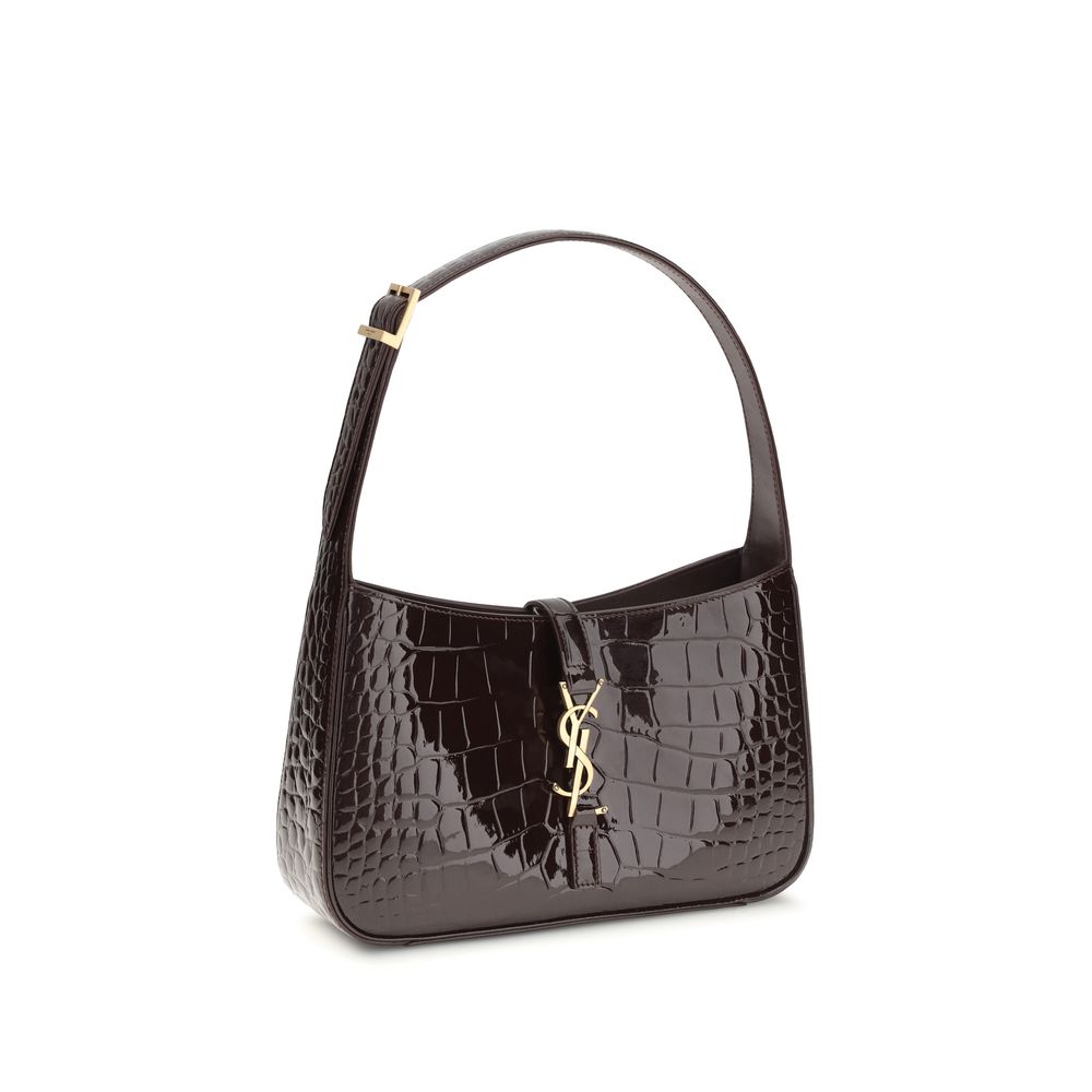 Saint Laurent Bordeaux Krokodil-Ledertasche-2