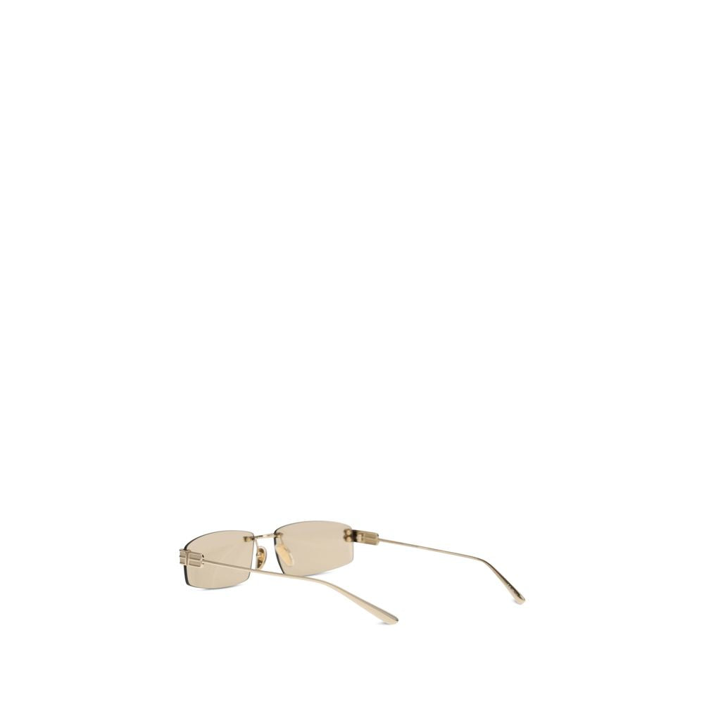 Balenciaga Beige Metal Sunglasses-3