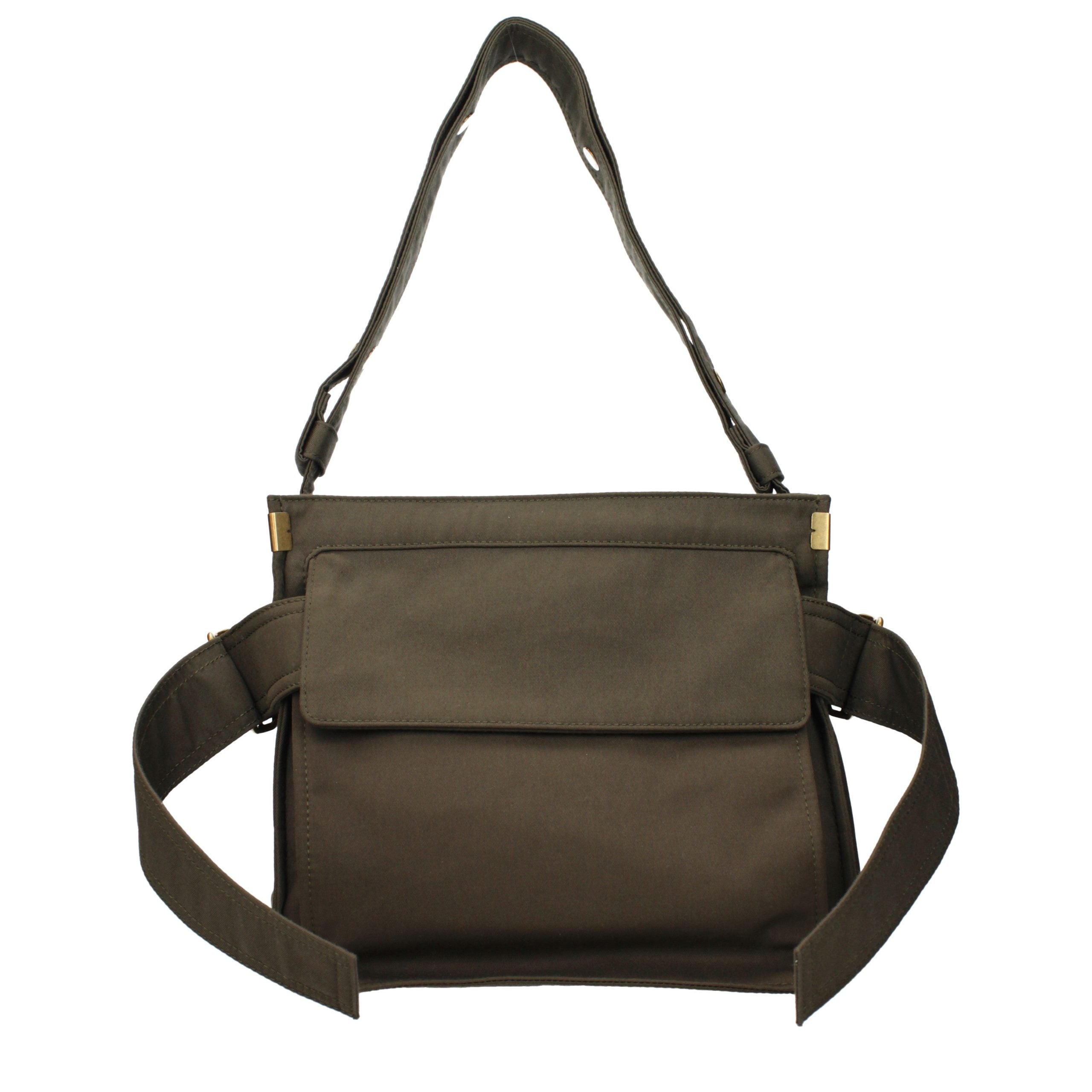 Burberry Grüne Stoff-Umhängetasche-3