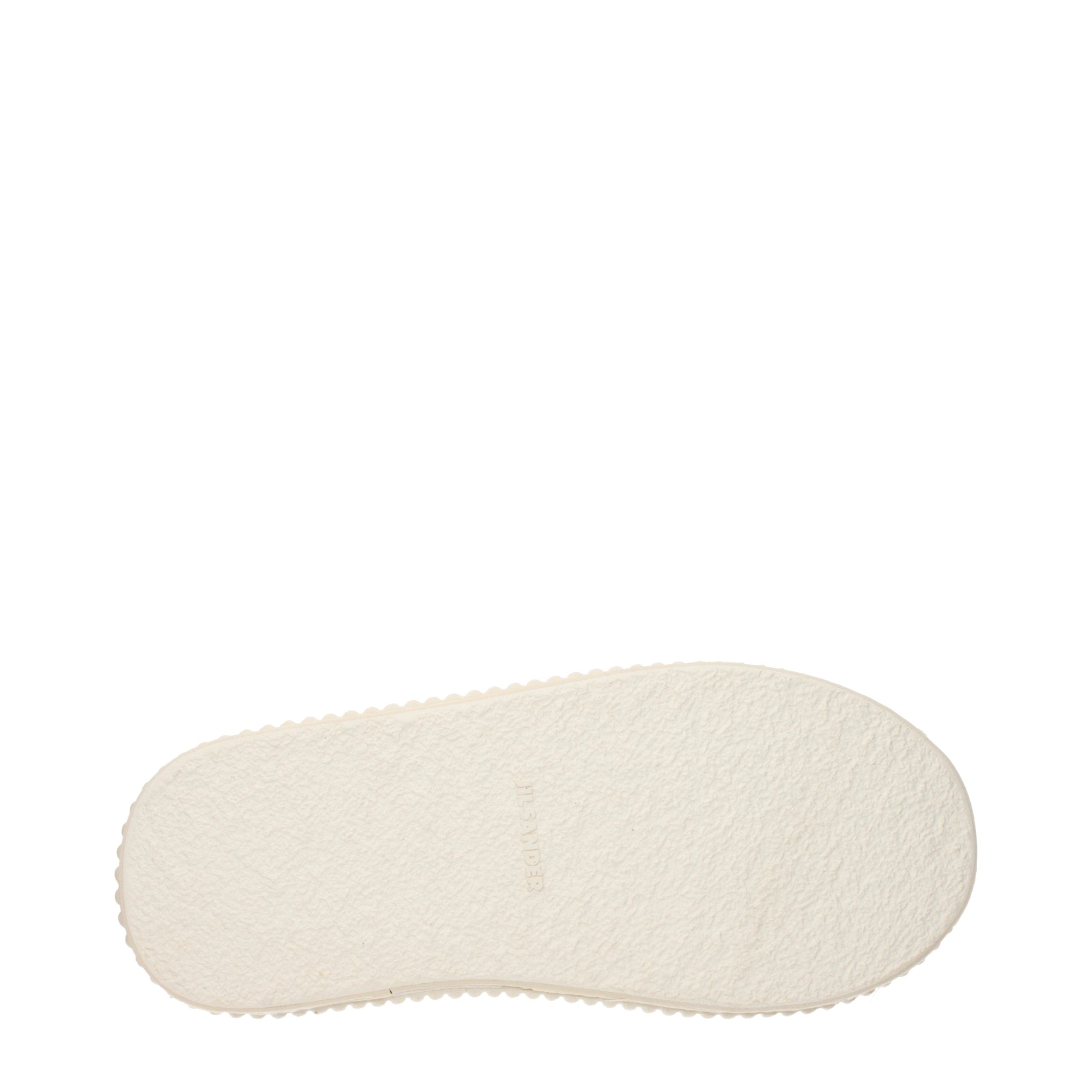 Jil Sander Weiße Leder Plateau-Sneaker-5