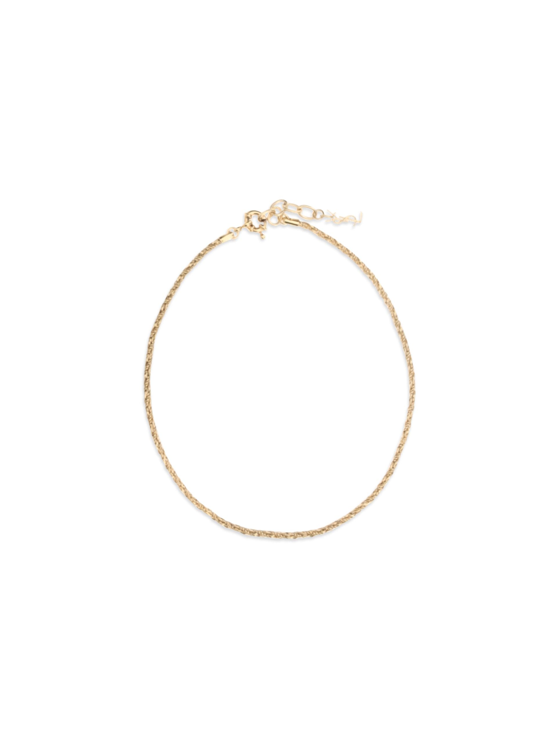 Saint Laurent Goldfarbene Halskette-2