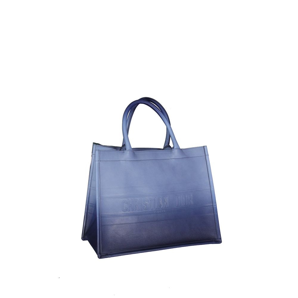 Dior Tasche aus blauem Kalbsleder-2