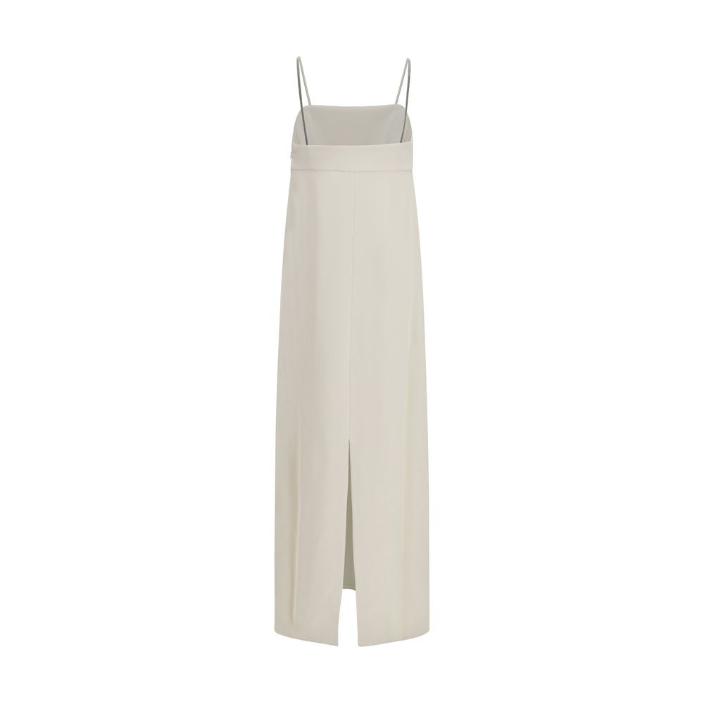 Brunello Cucinelli Weißes Freizeitkleid aus Acetat-2