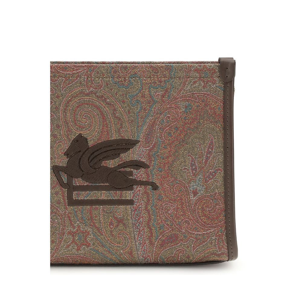 Etro Multicolor Cotton Clutch Bag-3