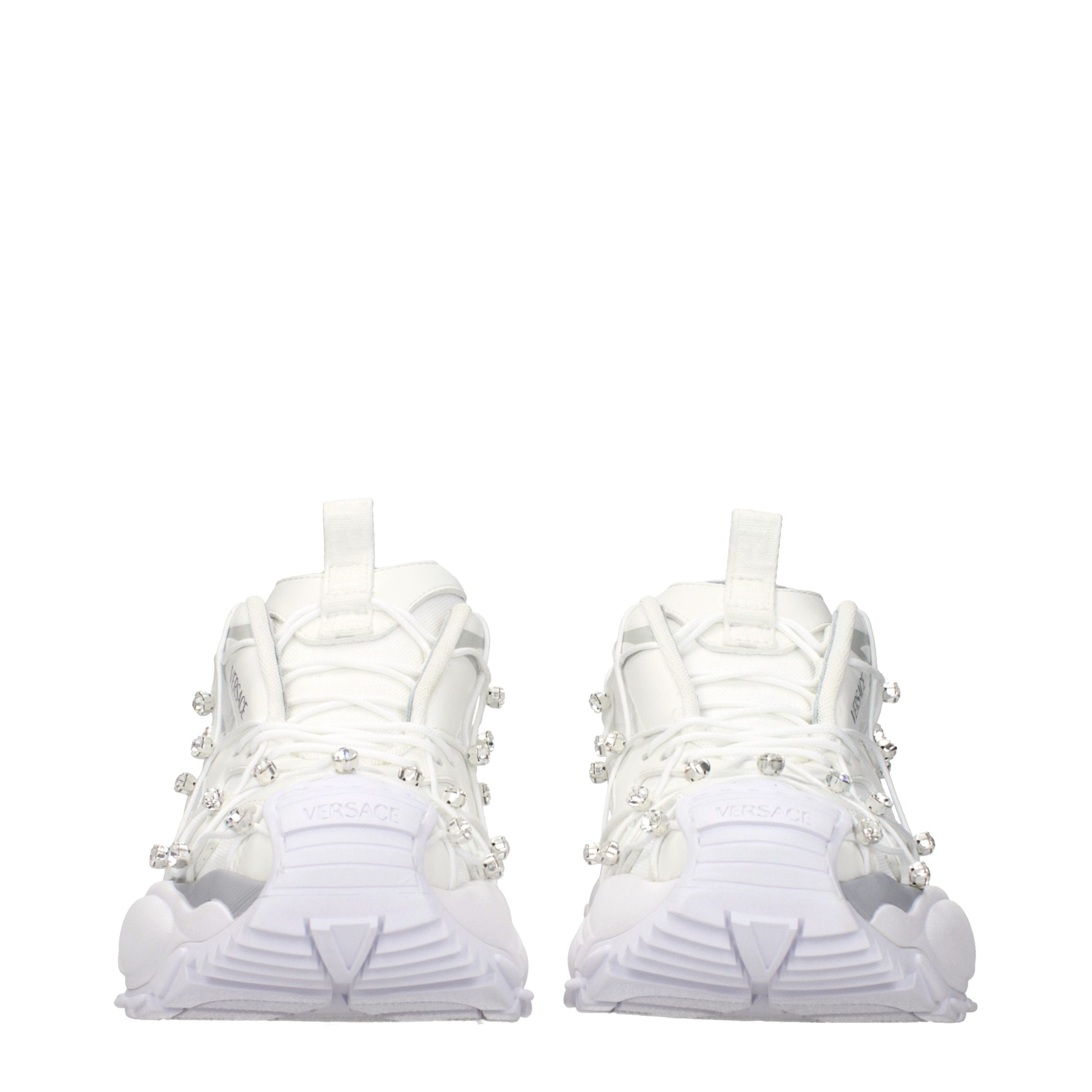 Versace Weiße Stoff-Sneaker-3