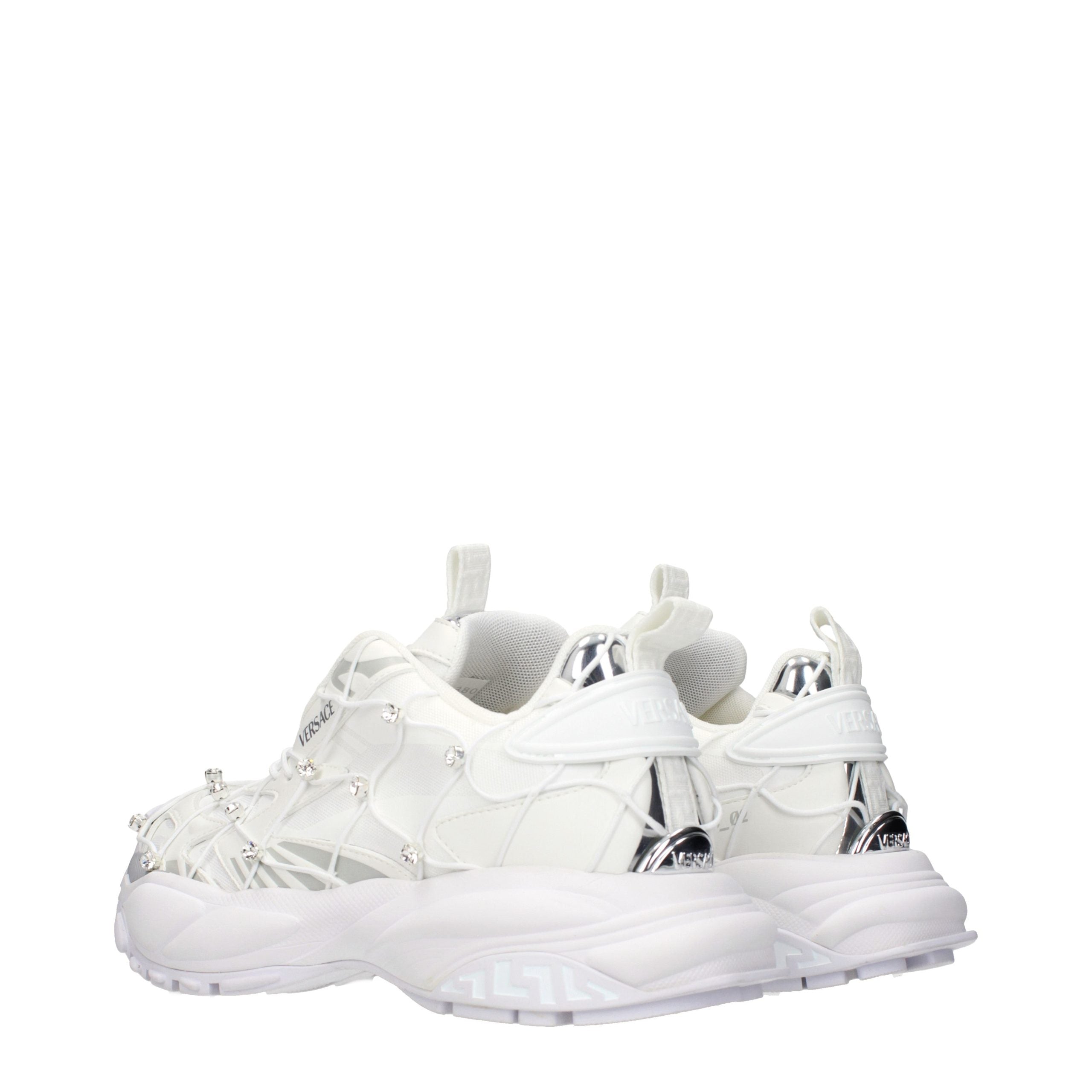 Versace Weiße Stoff-Sneaker-4