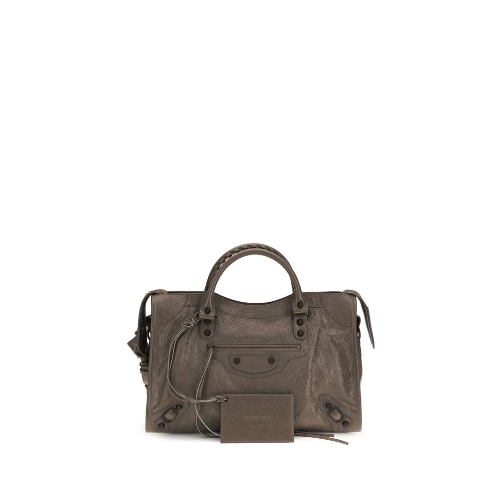 Balenciaga Schultertasche aus zweifarbigem Kalbsleder Bos Taurus-1