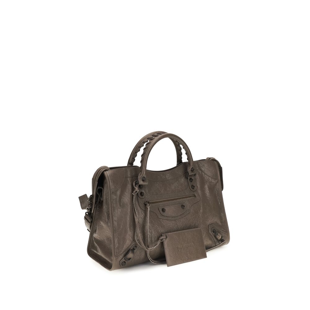 Balenciaga Schultertasche aus zweifarbigem Kalbsleder Bos Taurus-2