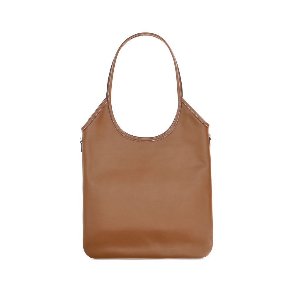 Miu Miu Braune Kalbsleder Bos Taurus Schultertasche-2