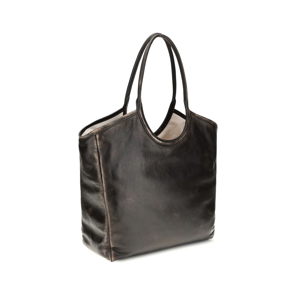 Miu Miu Braune Kalbsleder Bos Taurus Schultertasche-3