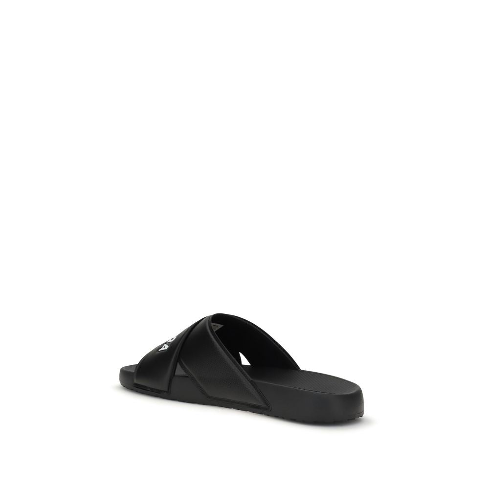 Balenciaga Schwarze Gummisandalen-3