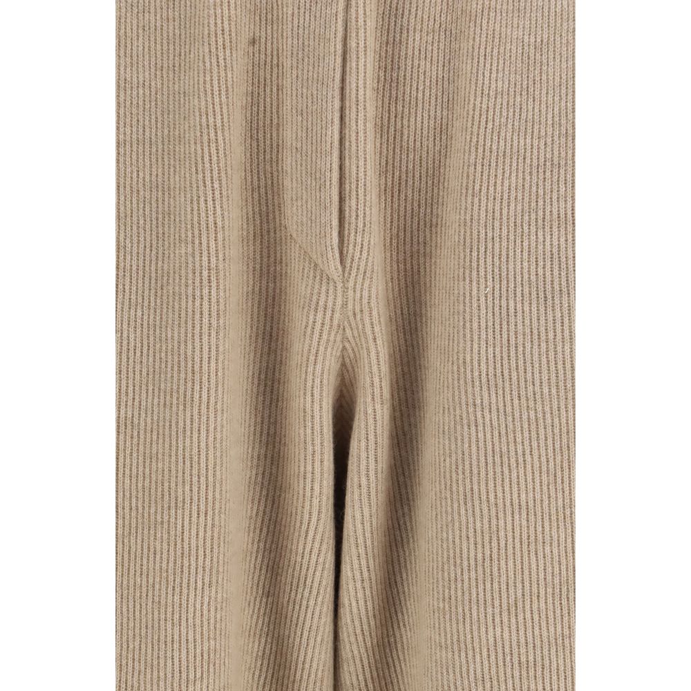 Brunello Cucinelli Beige Cashmere Casual Pants-3