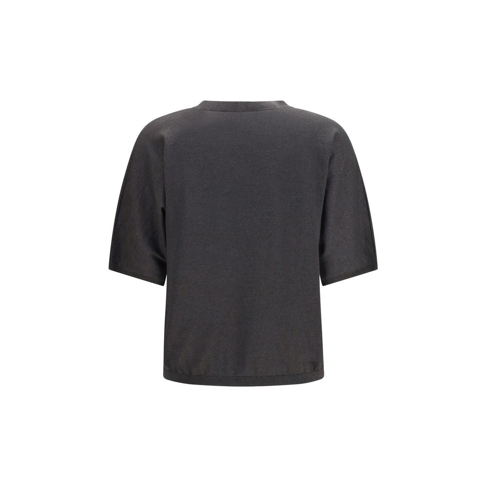 Brunello Cucinelli Grauer Kaschmirpullover-2