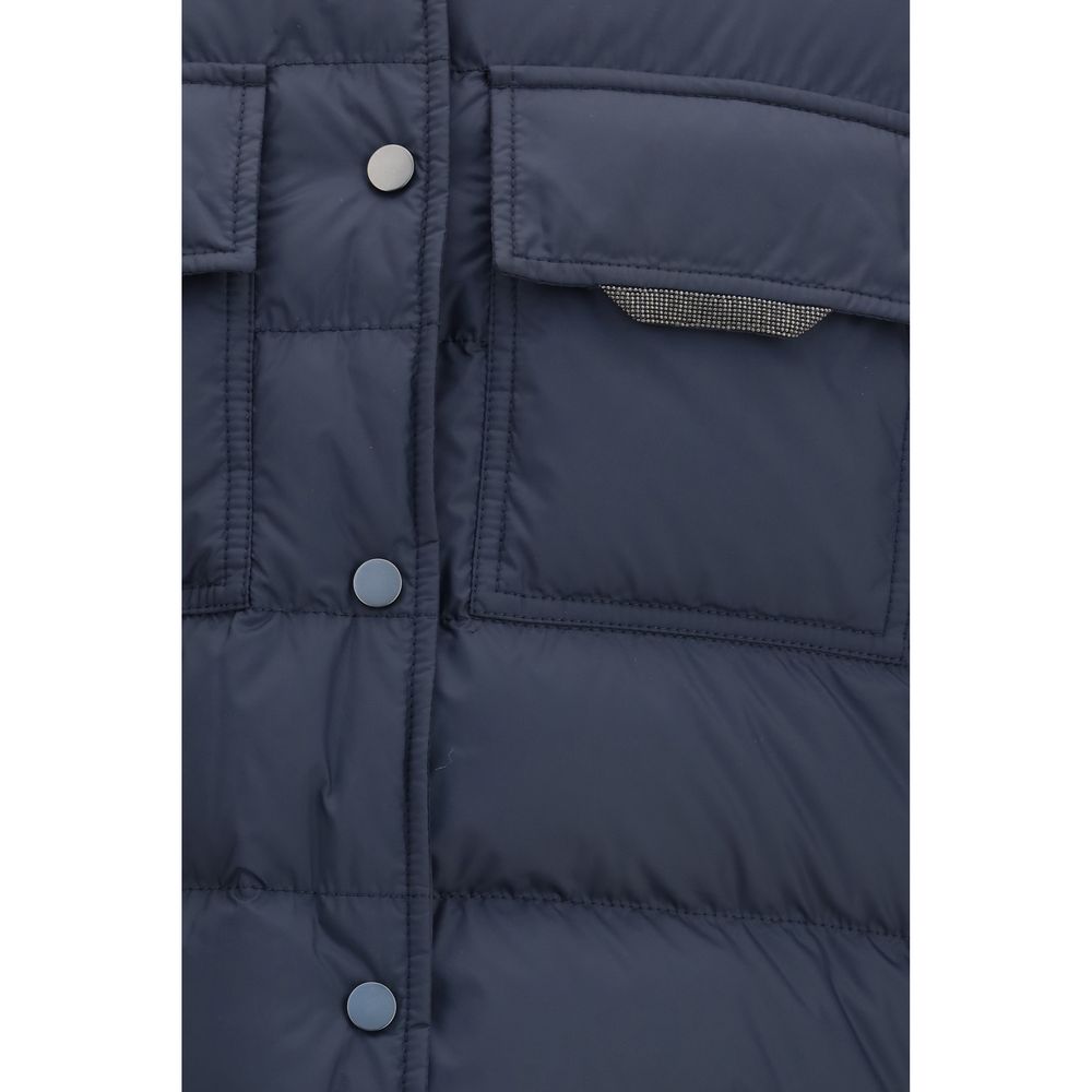 Brunello Cucinelli Blaue Kleidung aus Polyester-3