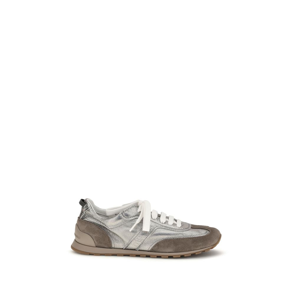 Brunello Cucinelli Multicolor Calf Leather Bos Taurus Athletic Sneakers-1