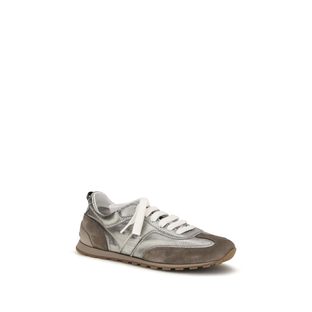 Brunello Cucinelli Multicolor Calf Leather Bos Taurus Athletic Sneakers-2