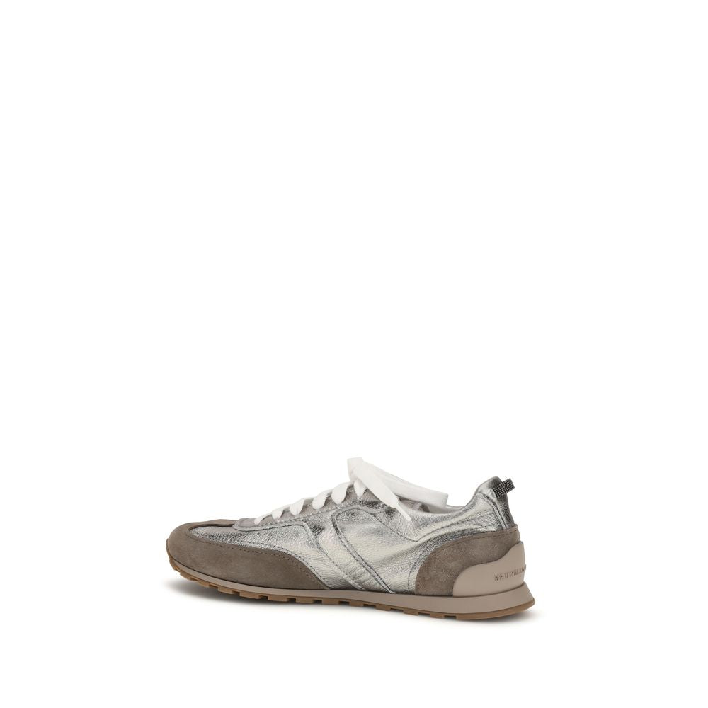 Brunello Cucinelli Multicolor Calf Leather Bos Taurus Athletic Sneakers-3