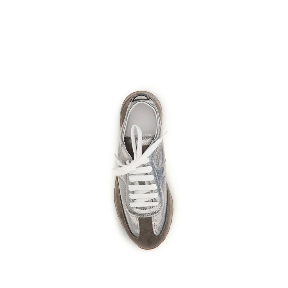 Brunello Cucinelli Multicolor Calf Leather Bos Taurus Athletic Sneakers-4