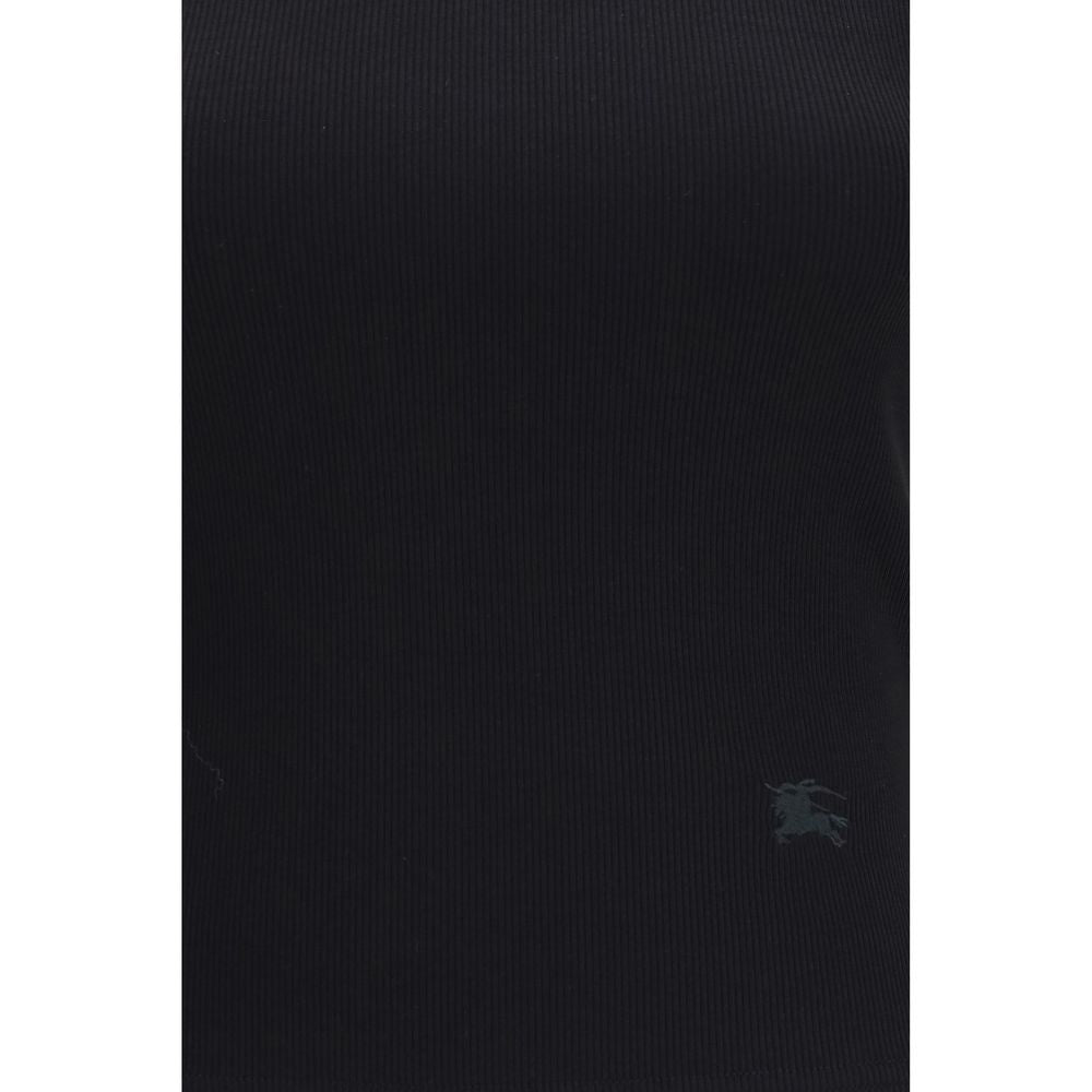 Burberry Schwarzes Baumwoll-T-Shirt-3