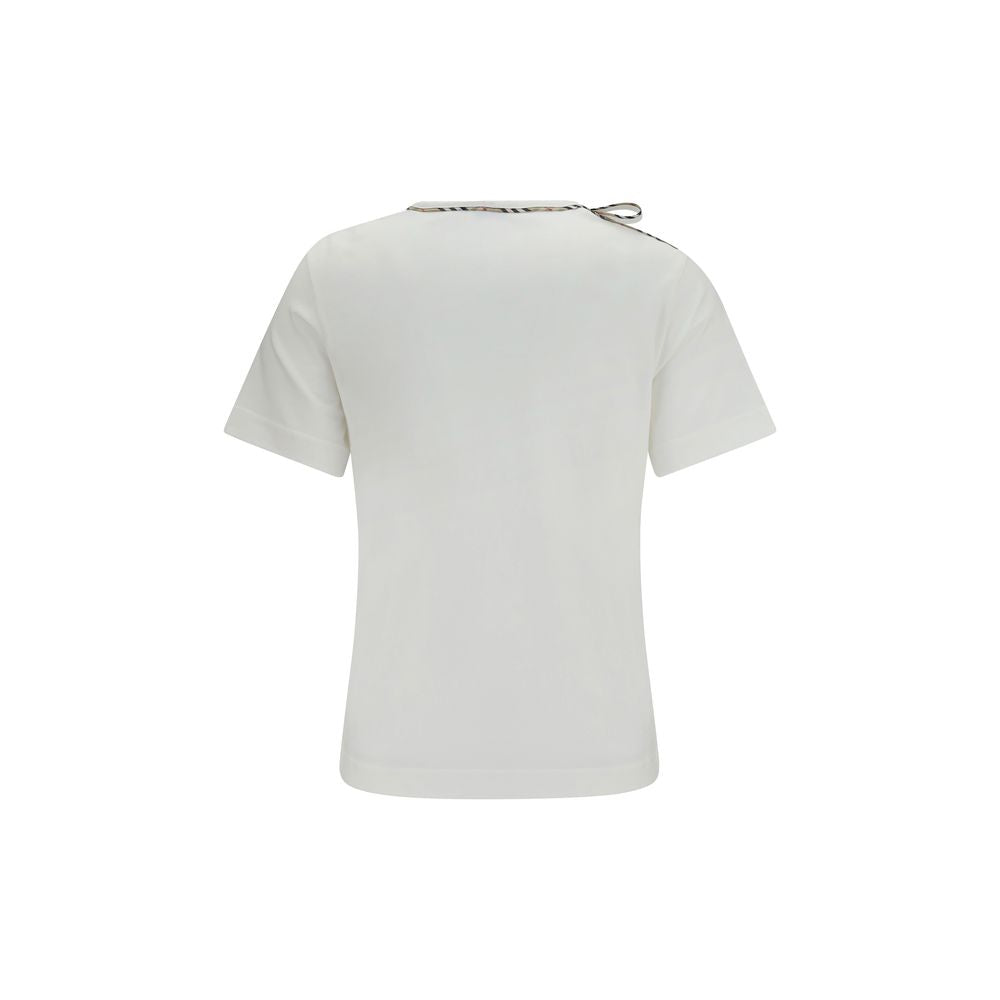 Burberry Weißes Baumwoll-T-Shirt-2
