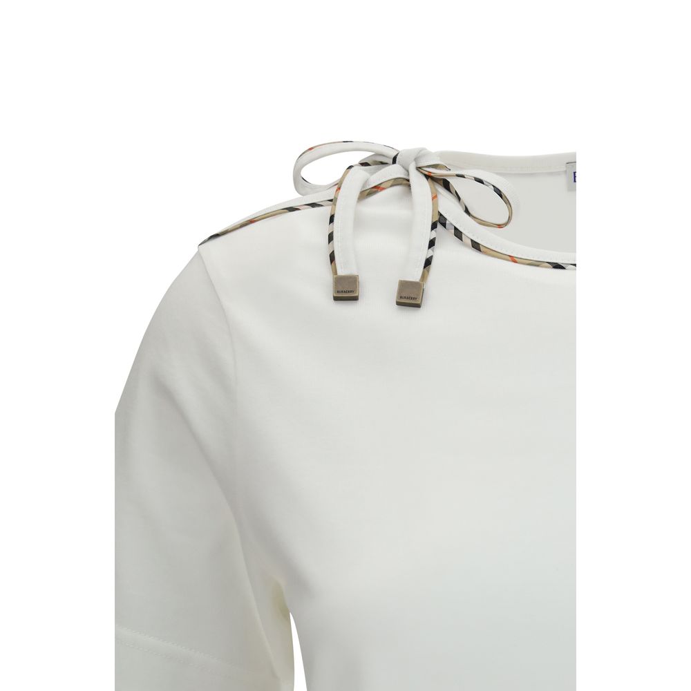 Burberry Weißes Baumwoll-T-Shirt-3