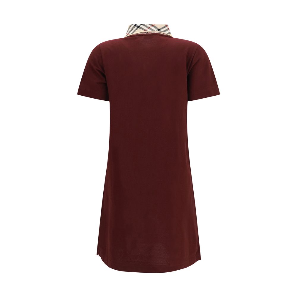 Burberry Bordeaux Baumwoll-Freizeitkleid-2