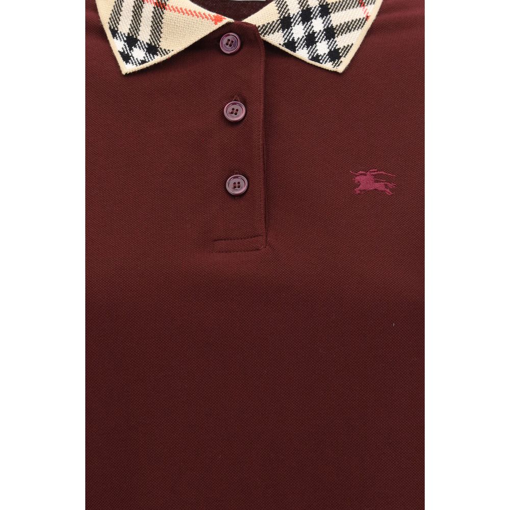 Burberry Bordeaux Baumwoll-Freizeitkleid-3