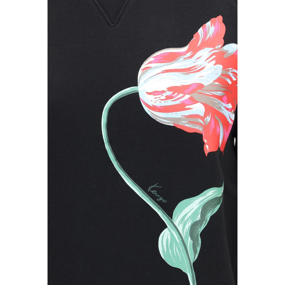 Kenzo Schwarzer Baumwoll-Sweatshirt-3