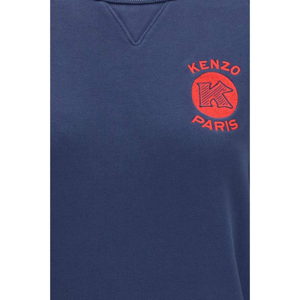 Kenzo Blauer Baumwoll-Sweatshirt-3