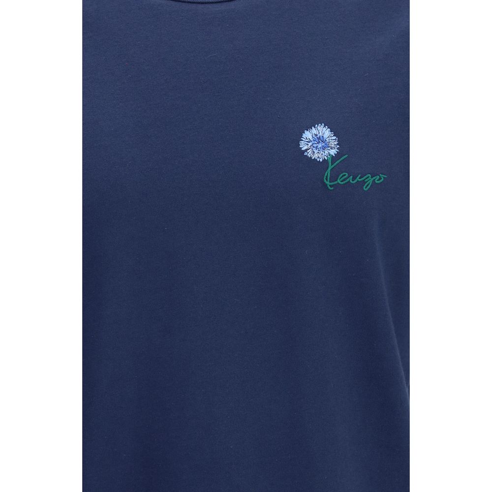 Kenzo Blaues Baumwoll-T-Shirt-3