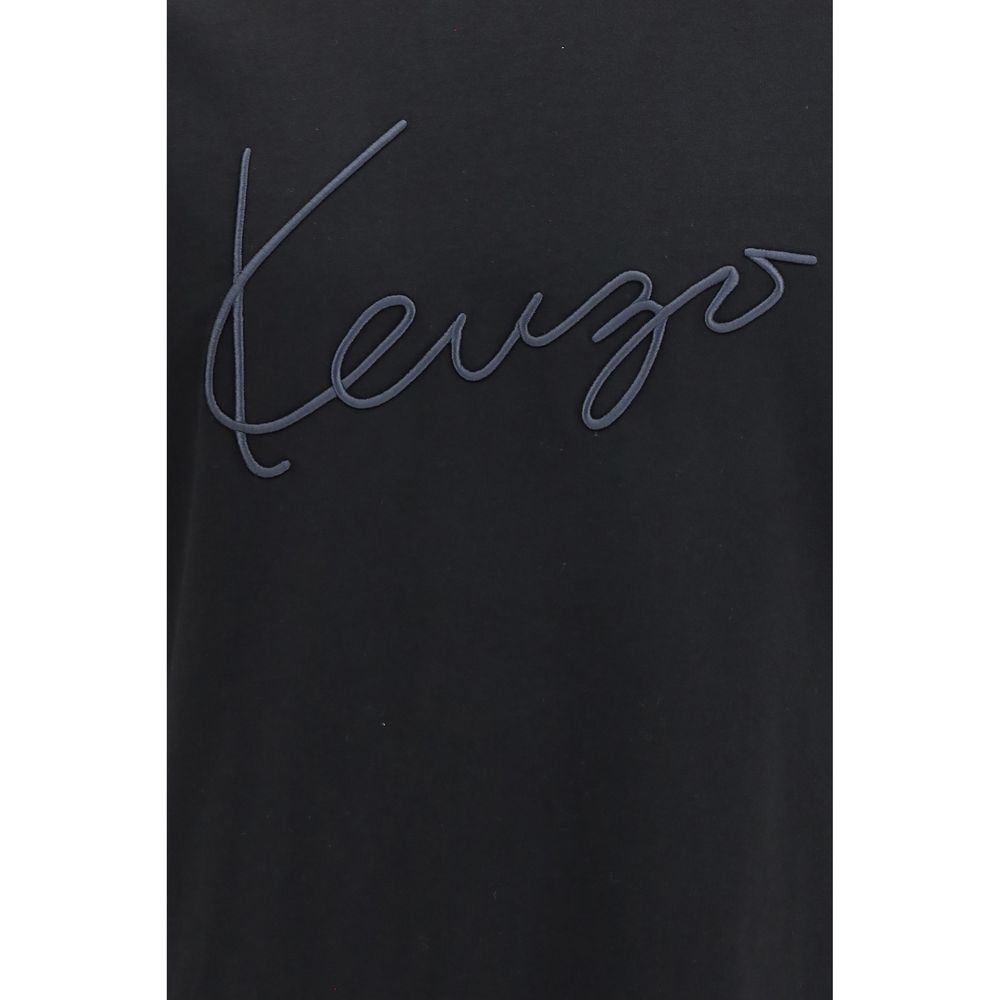 Kenzo Schwarzes Baumwoll-T-Shirt-3