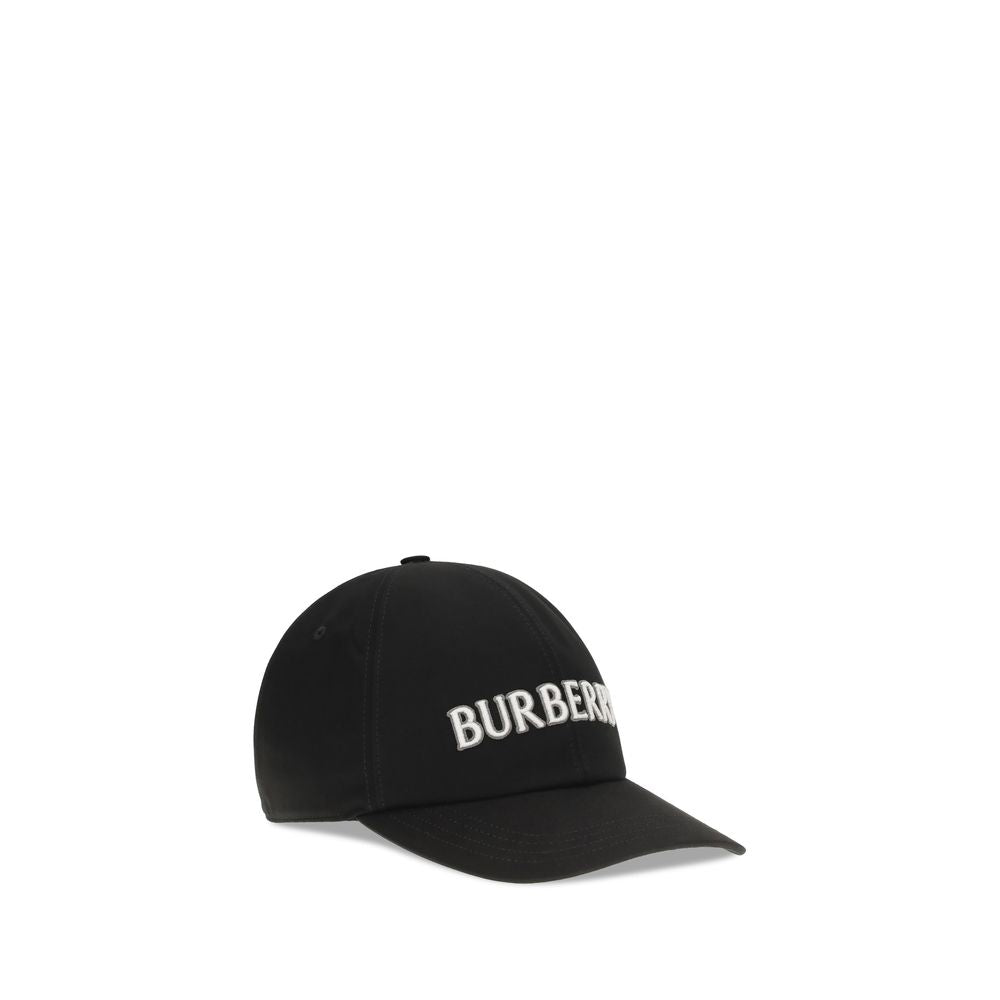 Burberry Schwarze Baumwollkappe (Baseball Cap)-2
