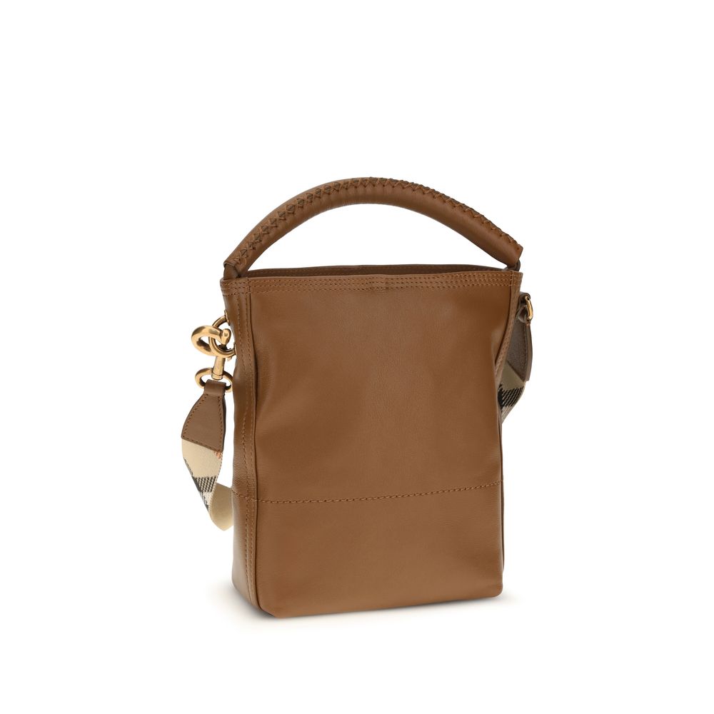 Burberry Braune Kalbsleder Bos Taurus Bucket Bag-3