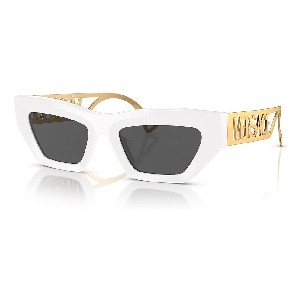 Versace Weiße Sonnenbrille aus Acetat-1