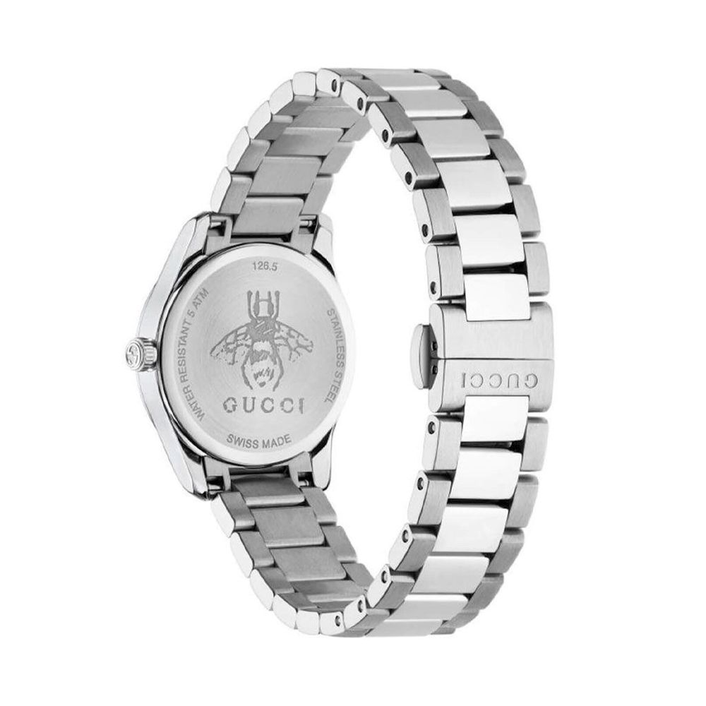 Gucci Graue Edelstahl-Dresswatch-2