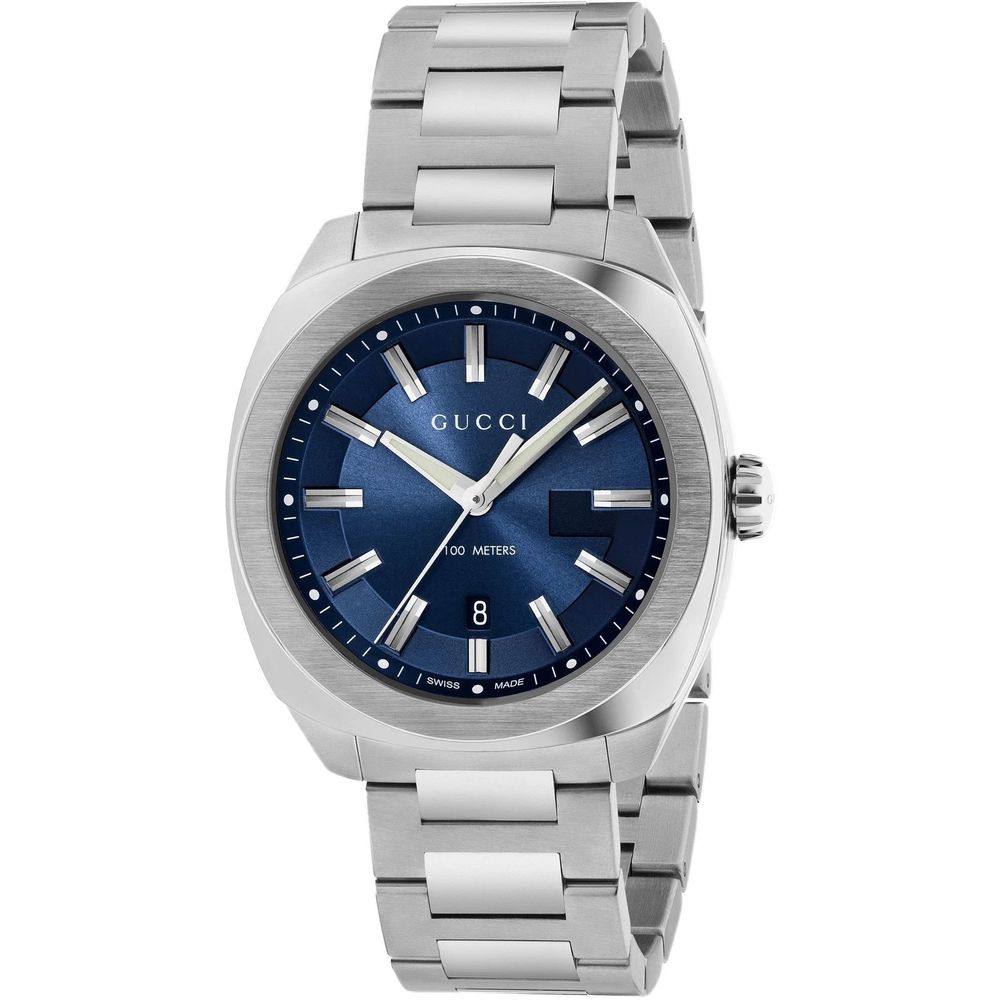 Gucci Graue Edelstahl-Dresswatch-1