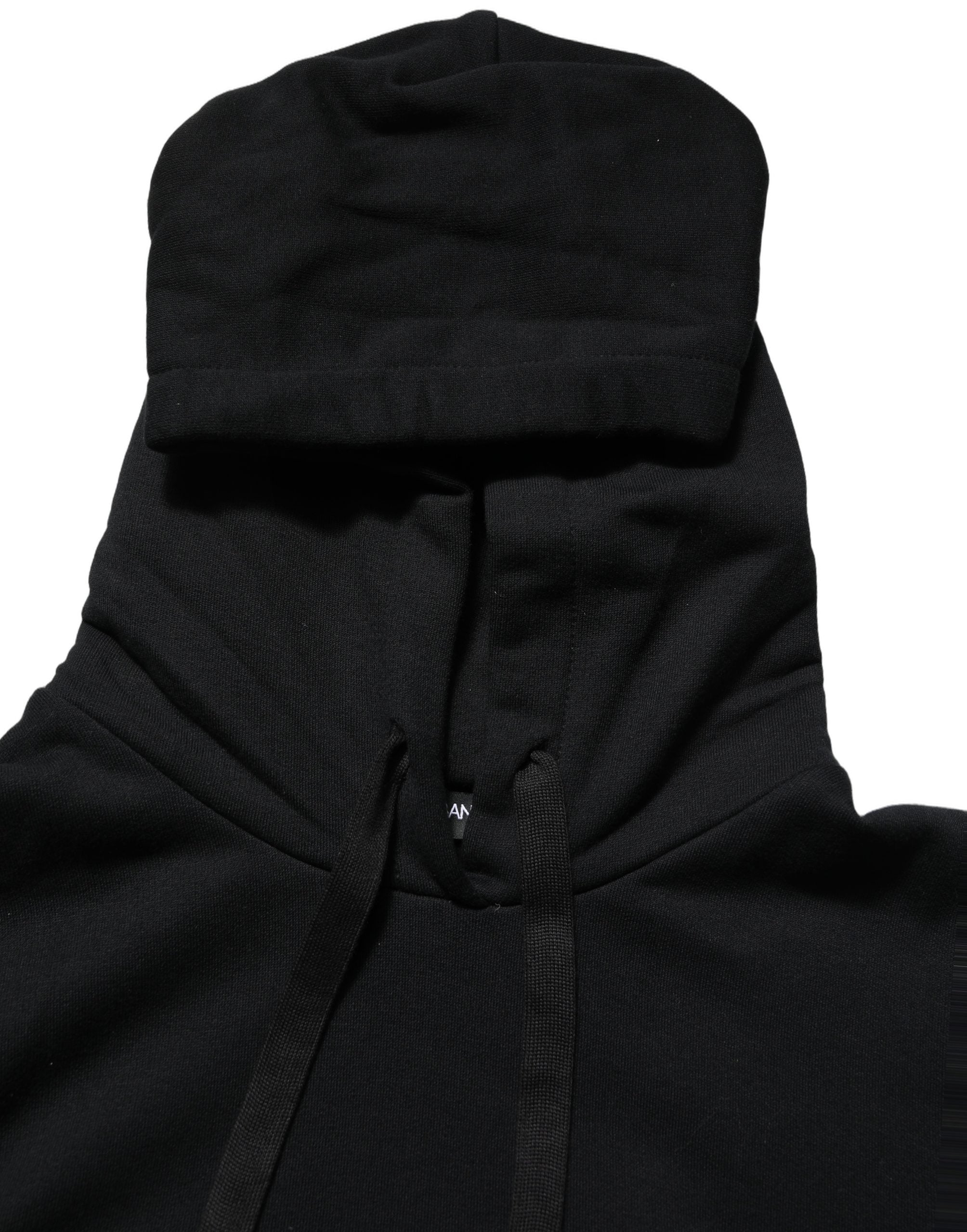 Dolce & Gabbana Kapuzenpullover mit Schwarz-Weiß-Applikationen-2