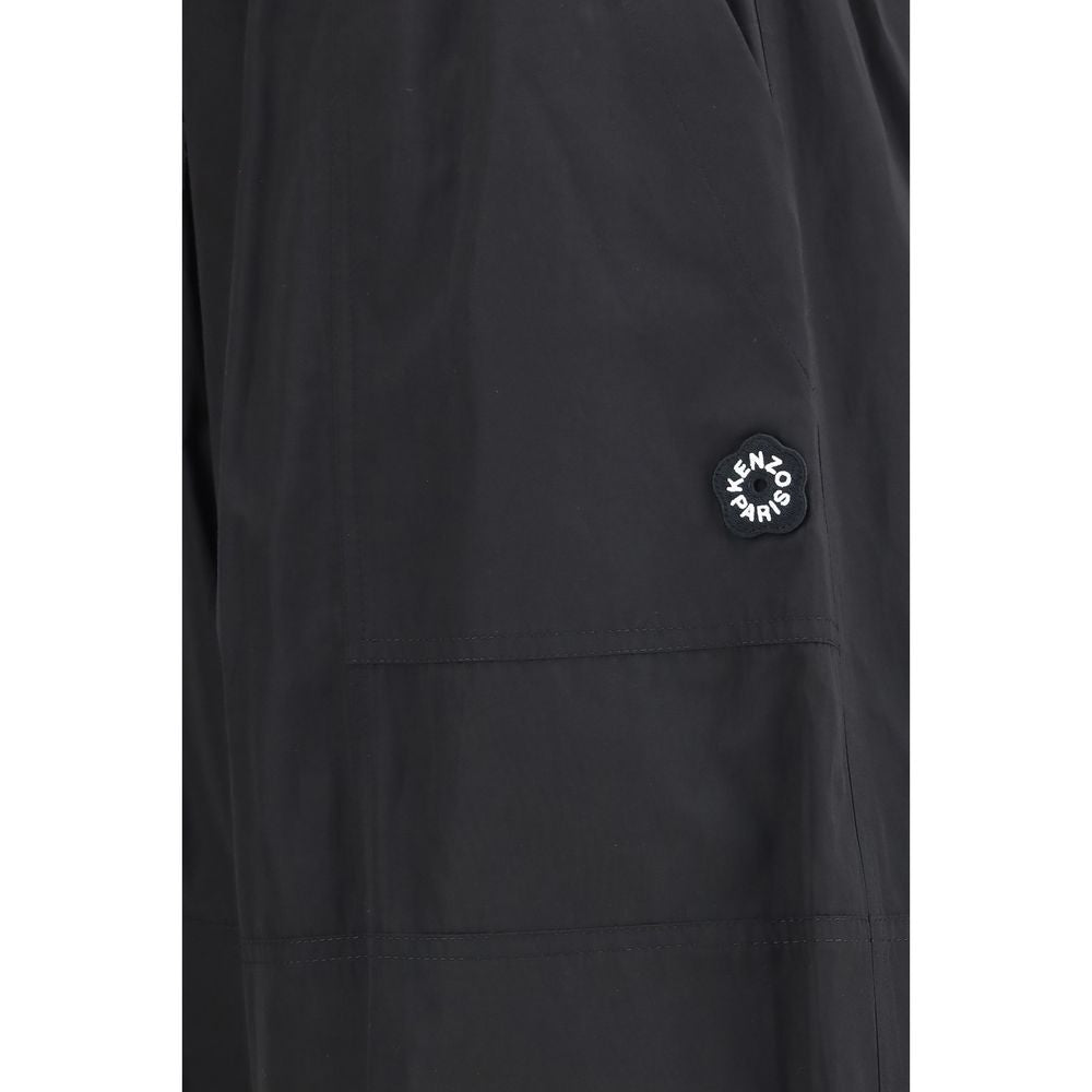 Kenzo Black Polyester Casual Trousers-3