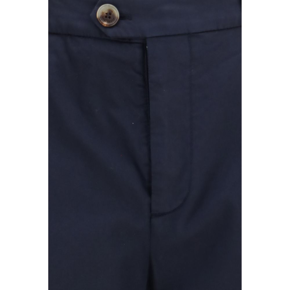 Brunello Cucinelli Schwarze Baumwoll-Chino-Hose-3