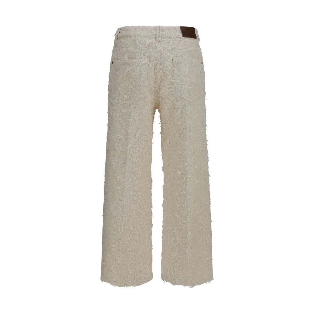 Brunello Cucinelli Beige Cotton Cropped Pants-2