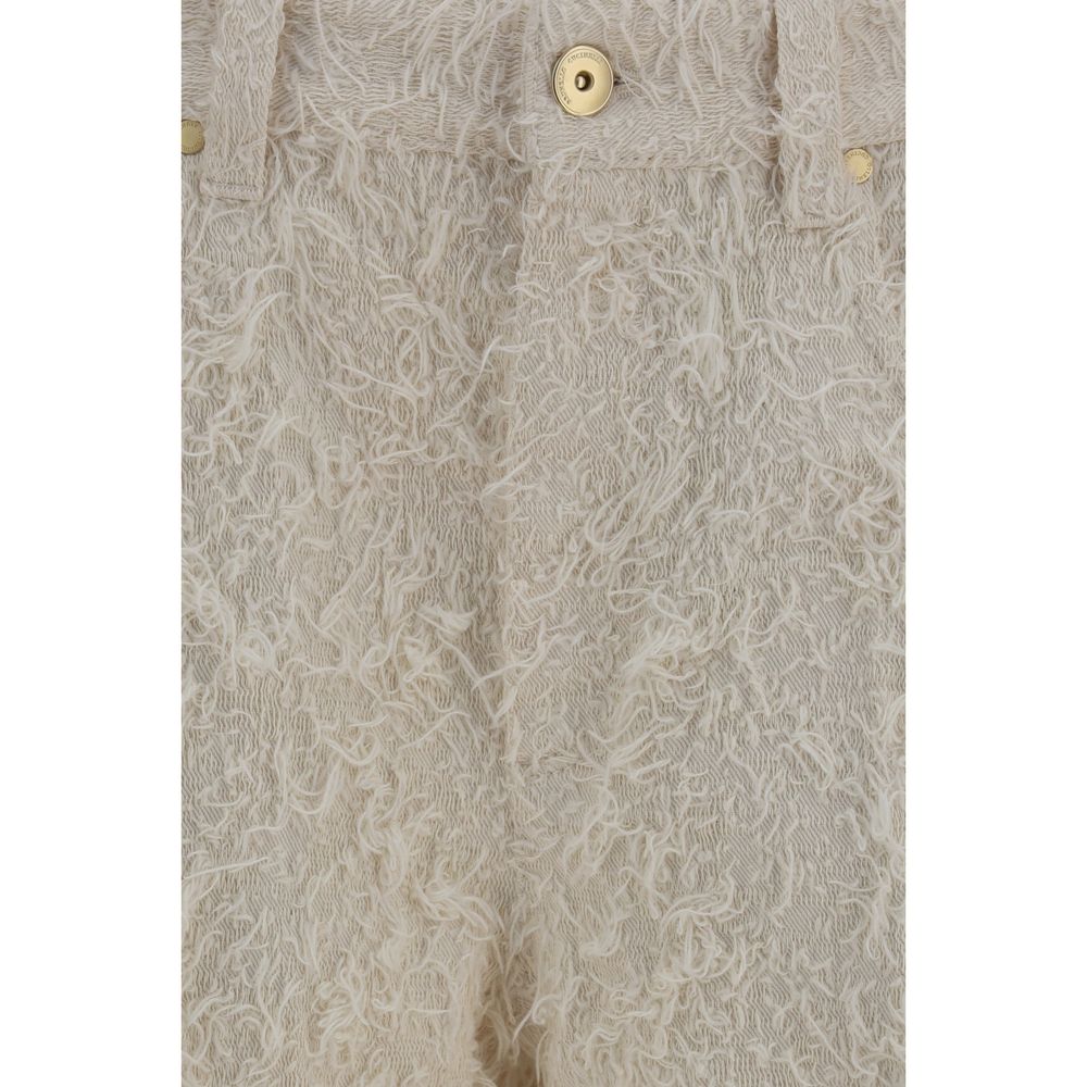 Brunello Cucinelli Beige Cotton Cropped Pants-3