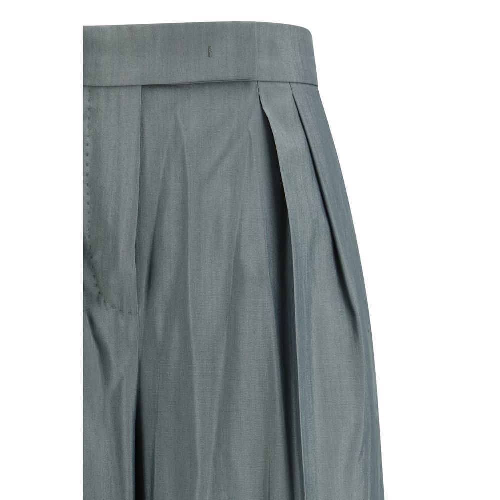 Max Mara Bicolor Wool Oves Aries Casual Pants-3