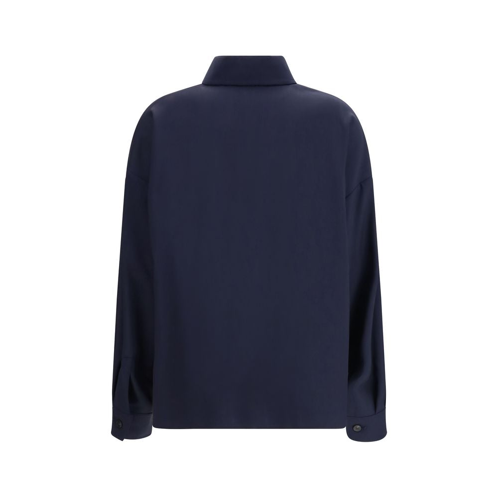 Max Mara Blaue Jacke aus Lammwolle Aries-2