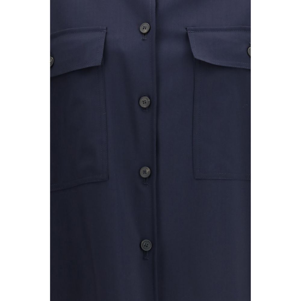 Max Mara Blaue Jacke aus Lammwolle Aries-3