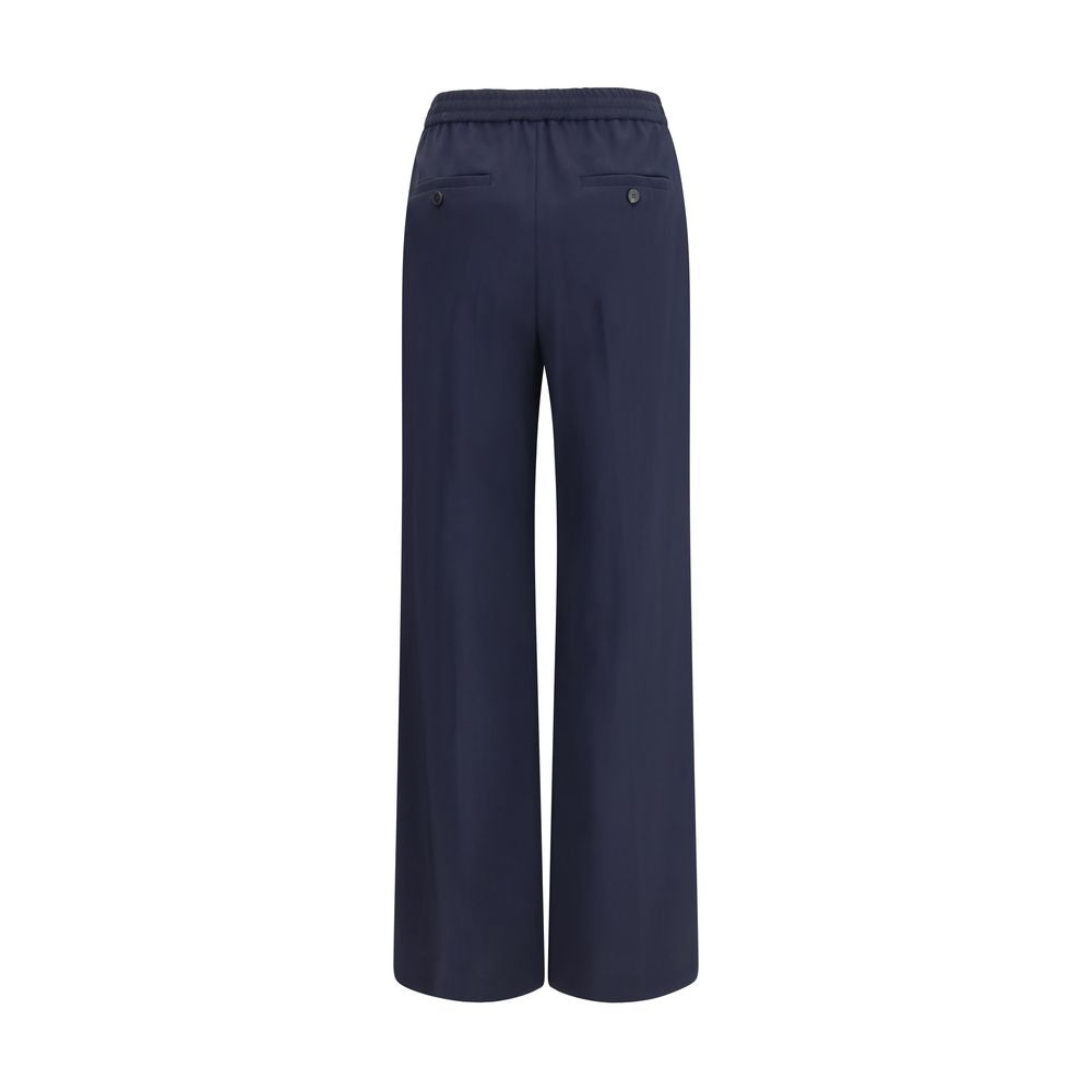 Max Mara Blaue Hose aus Wolle Oves Aries-2