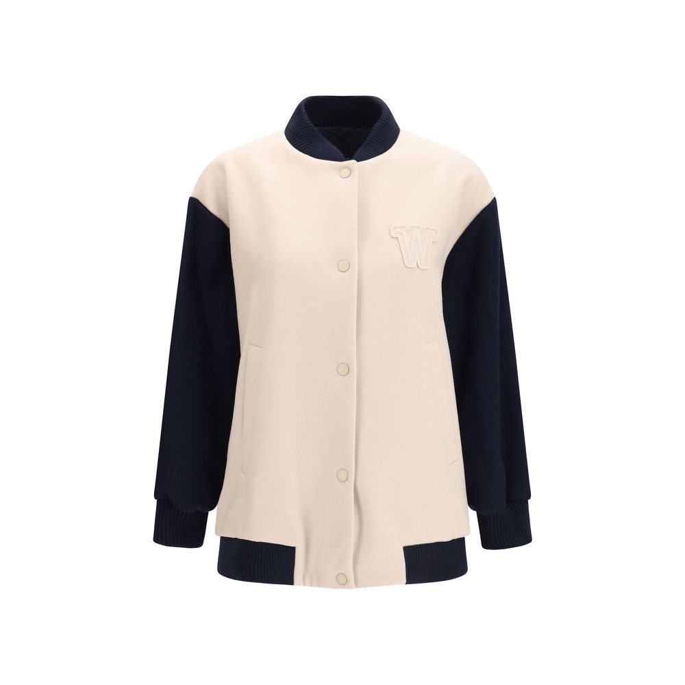 Max Mara Blauer Woll-Oversize-Bomber-1