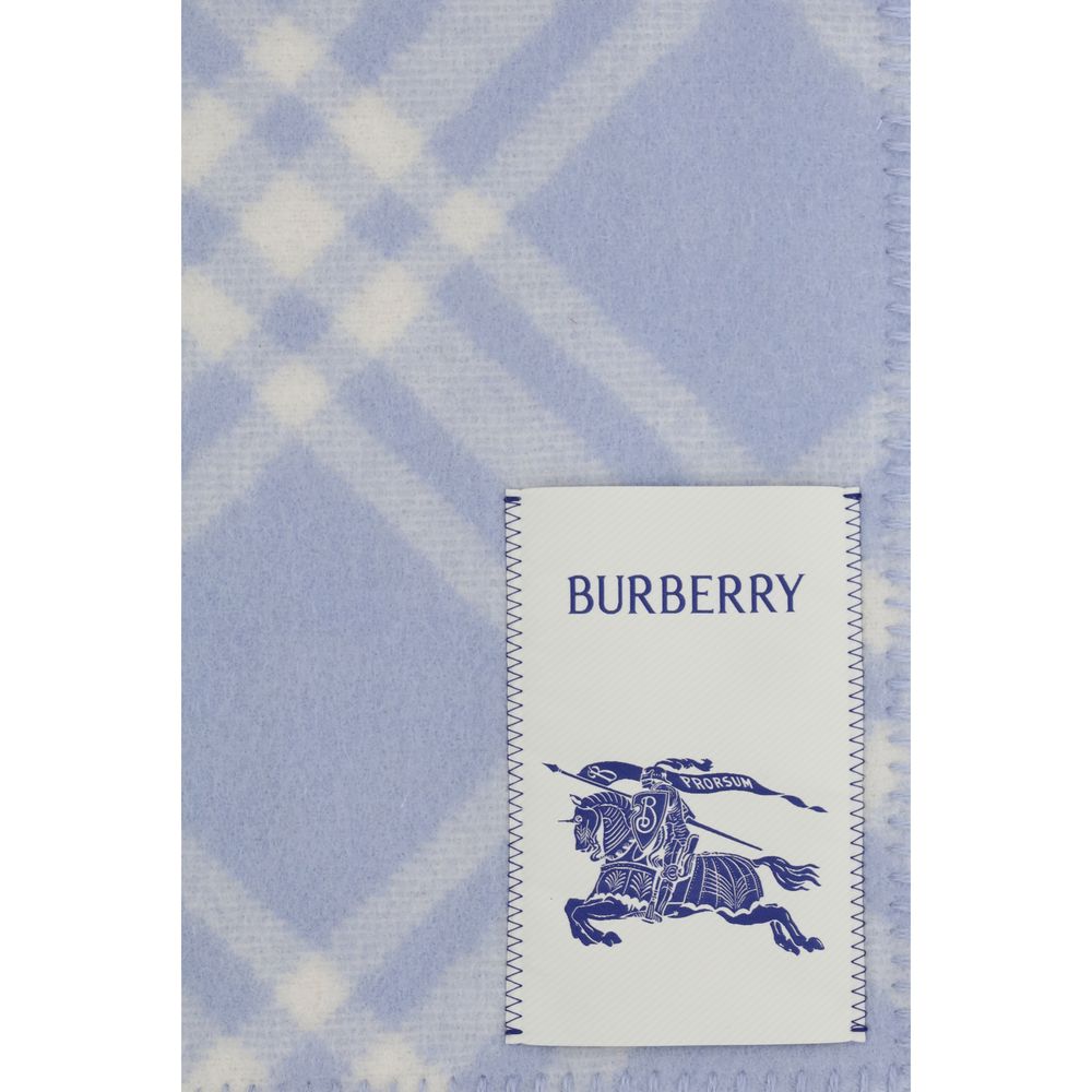Burberry Schal Aries aus Wolle in Blau-3