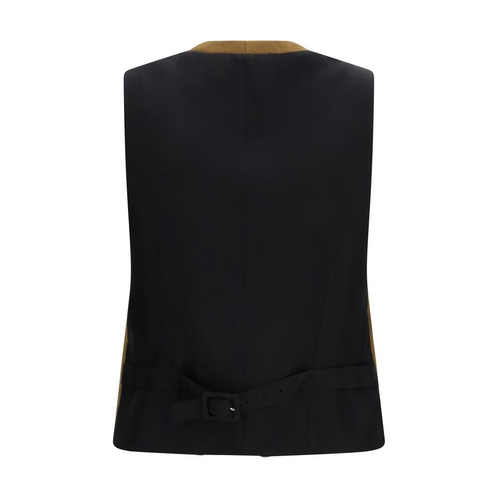 Burberry Braune Lammwoll-Weste Aries Ärmellose Jacke-2