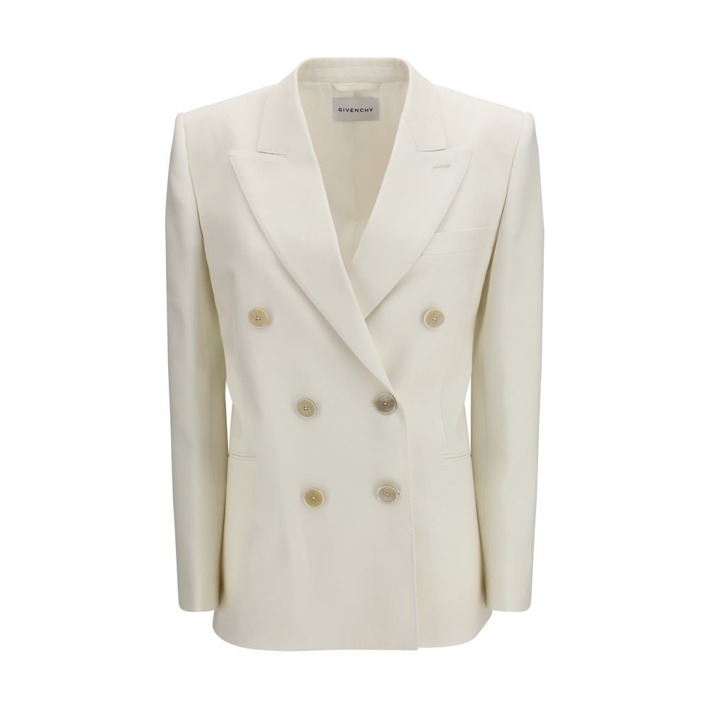 Givenchy Weiße Jacke aus Wolle Ovis Aries-1
